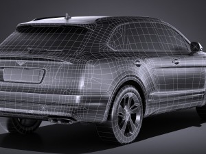 Bentley Bentayga 2017 Lowpoly Modelo 3D