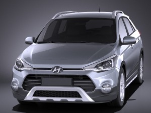 Hyundai i20 Active 2017 vray 3D 모델