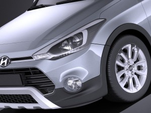 Hyundai i20 Active 2017 vray 3D 모델