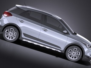 Hyundai i20 Active 2017 vray 3D 모델
