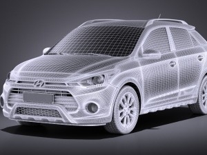 Hyundai i20 Active 2017 vray 3D 모델