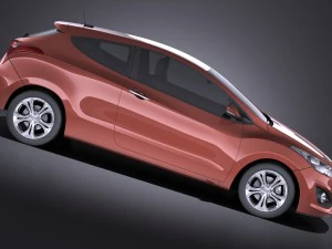 Hyundai i30 3-door 2014 vray 3D Model