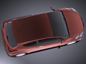Hyundai i30 3-door 2014 vray Modelo 3D