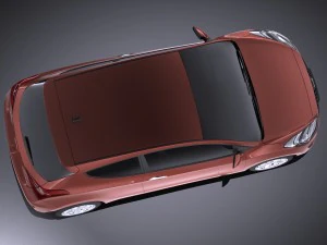 Hyundai i30 3-door 2014 vray 3D Model