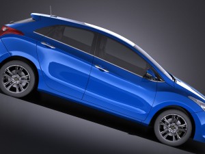 Hyundai i30 2014 vray 3D 모델