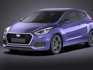 Hyundai i30 Turbo 3 portas 2017 vray Modelo 3D