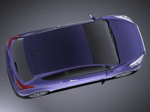 Hyundai i30 Turbo 3-door 2017 vray 3D Model