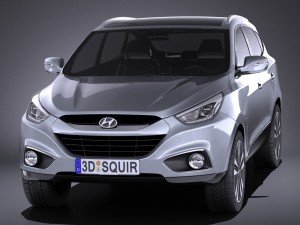 Hyundai ix35 2015 vray 3D मॉडल