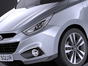 Hyundai ix35 2015 vray 3D मॉडल