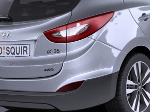 Hyundai ix35 2015 vray 3D मॉडल