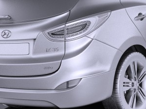 Hyundai ix35 2015 vray 3D मॉडल