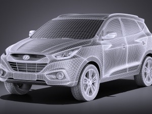 Hyundai ix35 2015 vray 3D मॉडल