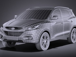 Hyundai ix35 2015 vray 3D मॉडल