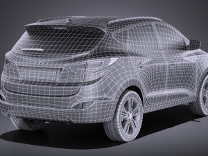 Hyundai ix35 2015 vray 3D मॉडल
