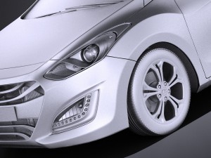 Hyundai i30 Wagon 2014 vray 3D Модель