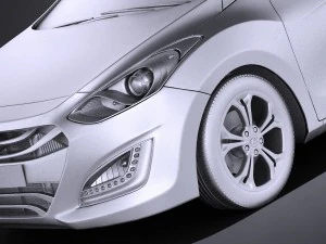 Hyundai i30 Wagon 2014 vray 3D Model