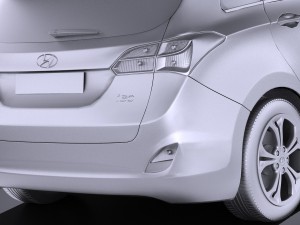 Hyundai i30 Wagon 2014 vray 3D Модель