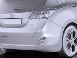 Hyundai i30 Wagon 2014 vray 3D Model