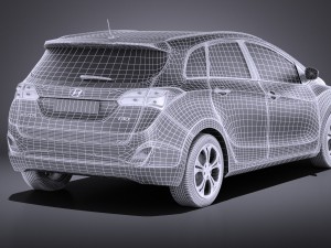 Hyundai i30 Wagon 2014 vray 3D Модель