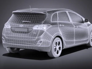 Hyundai i30 Wagon 2014 vray 3D Model