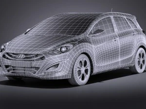 Hyundai i30 Wagon 2014 vray 3D Model