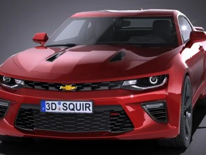 Camaro SS 2017 Lowpoly 3D Model