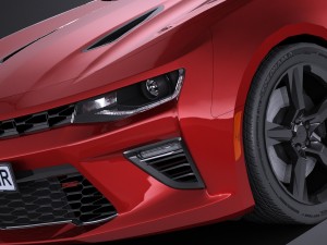 Camaro SS 2017 Lowpoly 3D-Modell