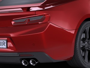 Camaro SS 2017 Lowpoly 3D-Modell