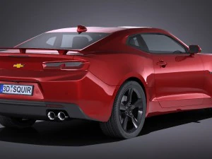 Camaro SS 2017 Lowpoly 3D Model