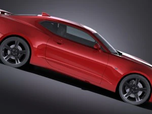 Camaro SS 2017 Lowpoly 3D Model