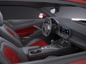 Camaro SS 2017 Lowpoly 3D Model