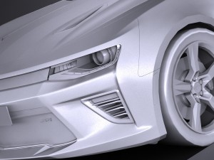 Camaro SS 2017 Lowpoly 3D-Modell