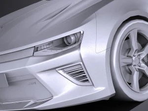 Camaro SS 2017 Lowpoly 3D Model