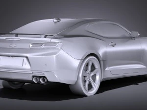 Camaro SS 2017 Lowpoly 3D Model