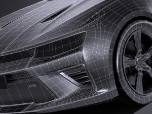 Camaro SS 2017 Lowpoly 3D Model