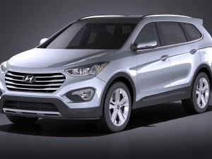 Hyundai Santa Fe 2015 v-ray Modello 3D
