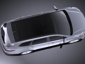 Hyundai Santa Fe 2015 vray 3D 模型
