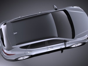 Hyundai Santa Fe 2017 vray Modello 3D
