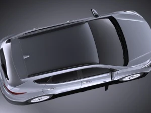 Hyundai Santa Fe 2017 vray 3D Model