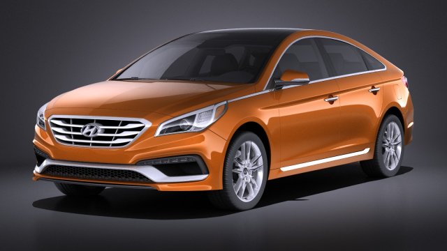 Hyundai Sonata 2017 vray Modèle 3D .c4d .max .obj .3ds .fbx .stl .blend