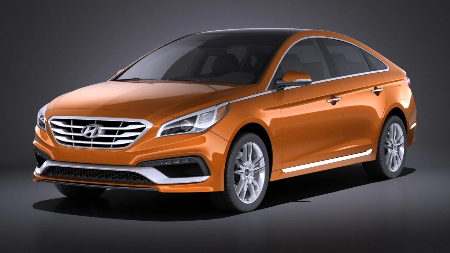 Hyundai Sonata 2017 vray 3D Model .c4d .max .obj .3ds .fbx .stl .blend 