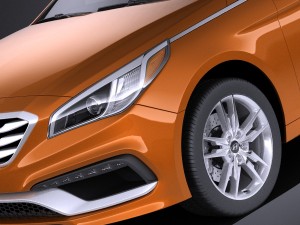 Hyundai Sonata 2017 vray Modèle 3D