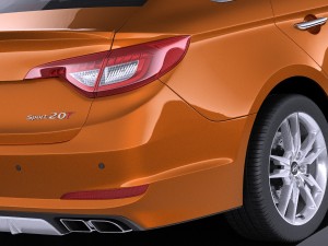 Hyundai Sonata 2017 vray Modèle 3D