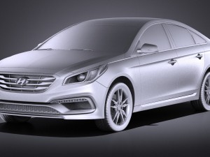 Hyundai Sonata 2017 vray Modèle 3D