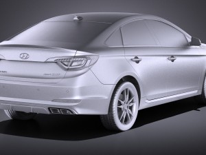 Hyundai Sonata 2017 vray Modèle 3D