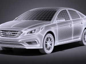 Hyundai Sonata 2017 vray Modèle 3D