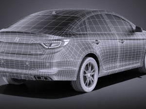 Hyundai Sonata 2017 vray Modèle 3D