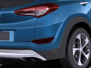Hyundai Tucson 2017 vray 3D Model