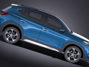 Hyundai Tucson 2017 vray 3D Model
