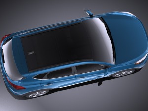 Hyundai Tucson 2017 vray 3D Model
